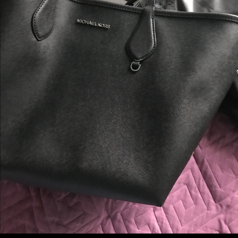 Michael Kors large reversible tote with wristlet